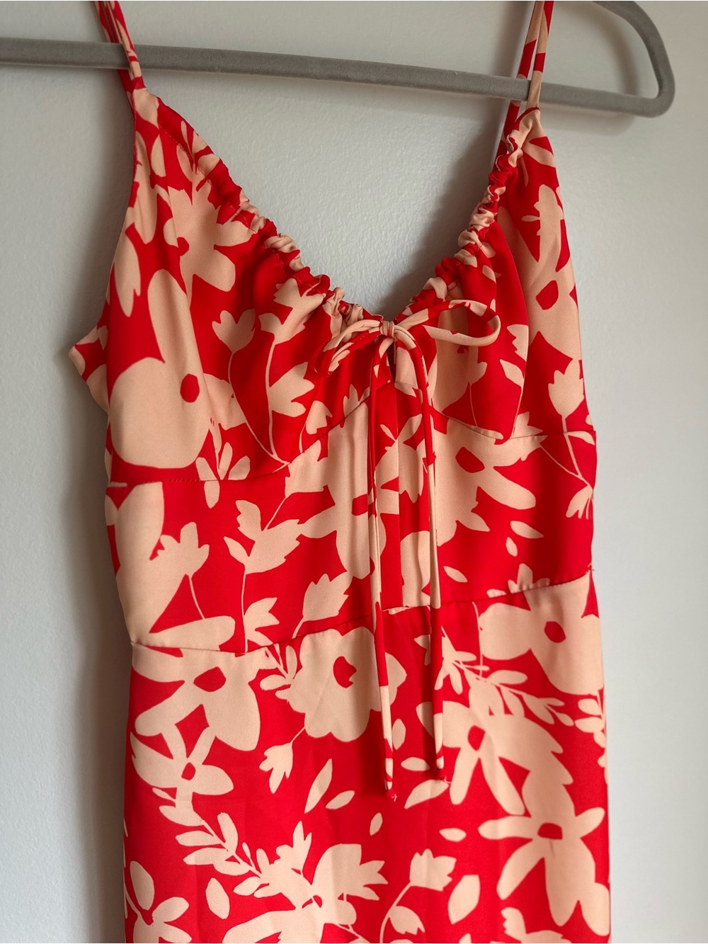 RESA Women’s Juniper Dress Frida Floral Print Red Tan Beige Size Small - Picture 3 of 8